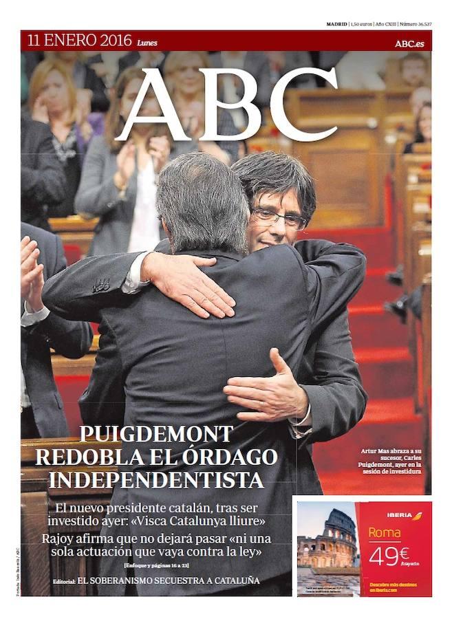 Solo una semana después, Carles Puigdemont fue investido presidente de la Generalitat. 