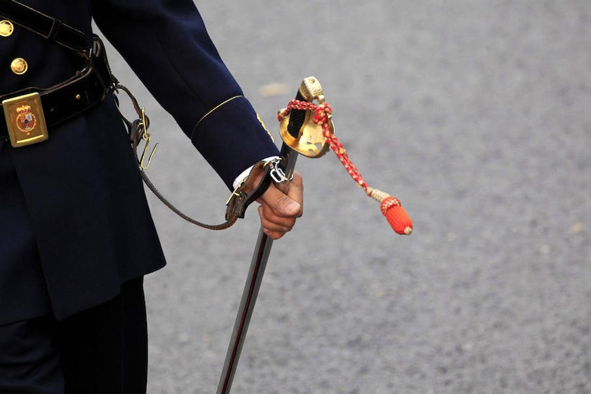Momentos previos al desfile de la Fiesta Nacional (EFE). 