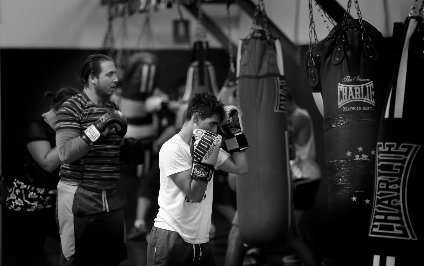 El boxeo y kickboxing de Córdoba, en blanco y negro