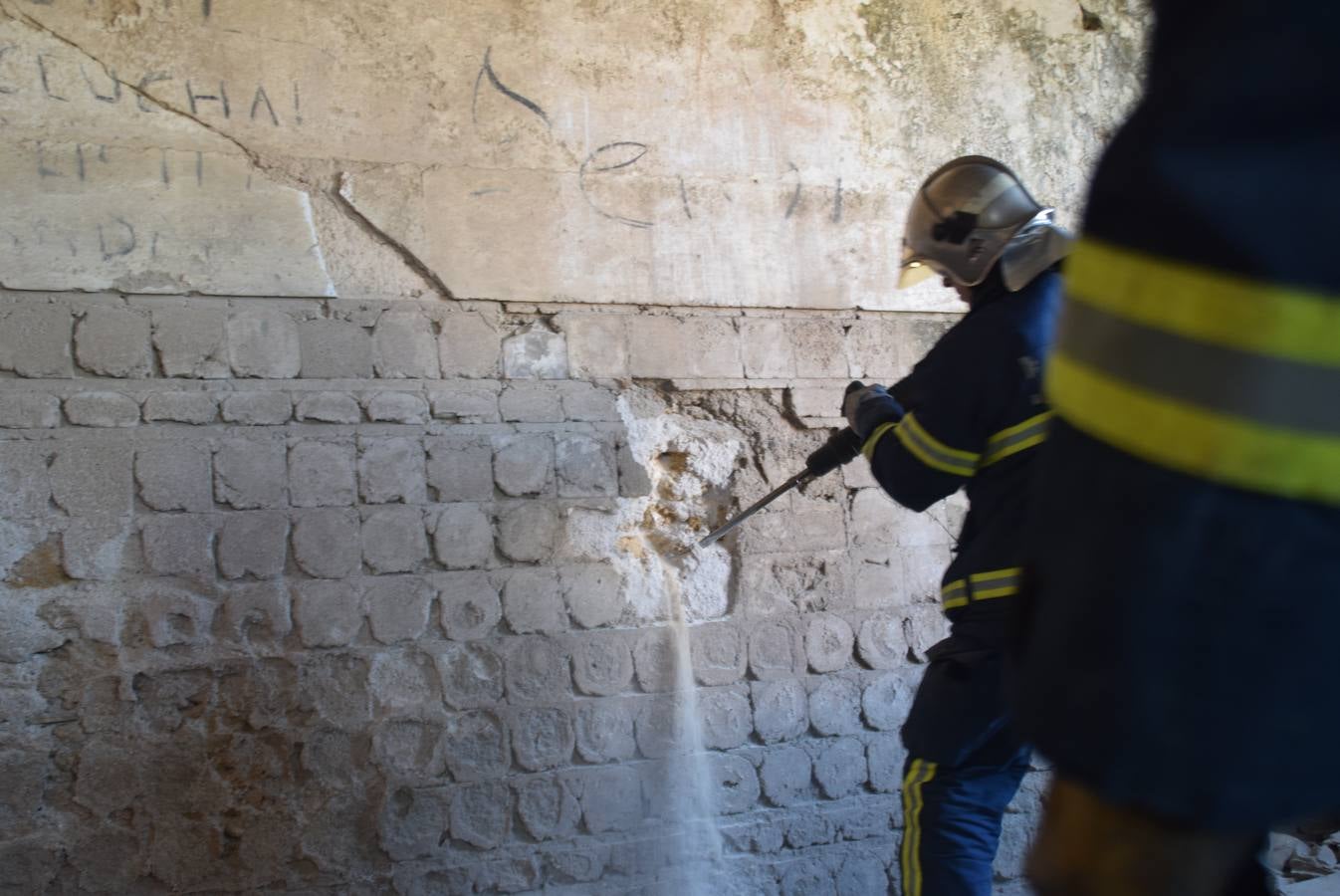 Las imágenes del simulacro de terremoto en San Fernando