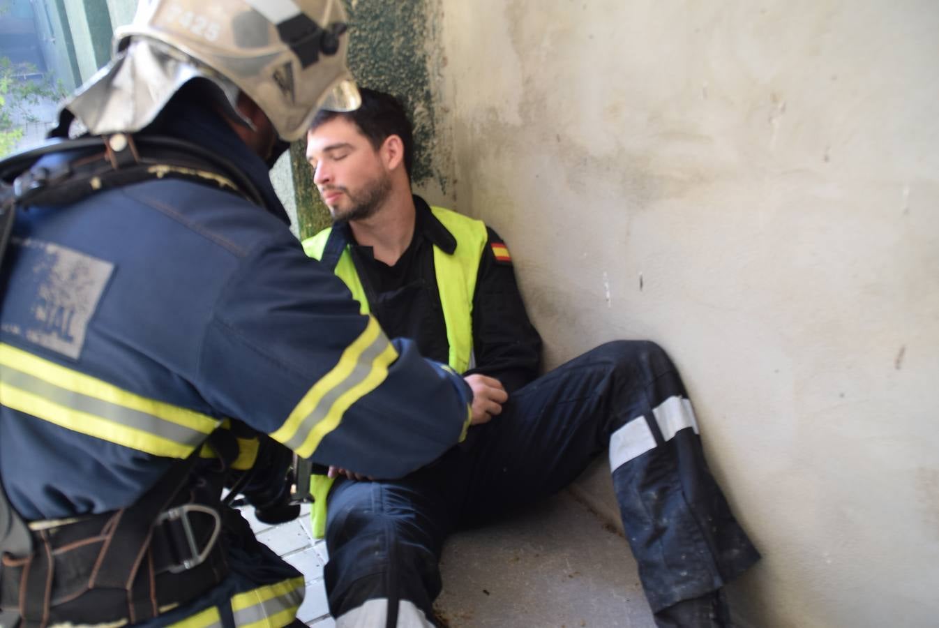 Las imágenes del simulacro de terremoto en San Fernando