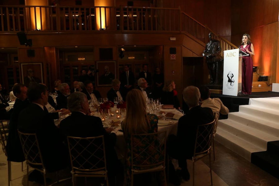 La Reina Doña Letizia, durante su discurso en los Premios Internacionales del Periodismo ABC. Ernesto Agudo