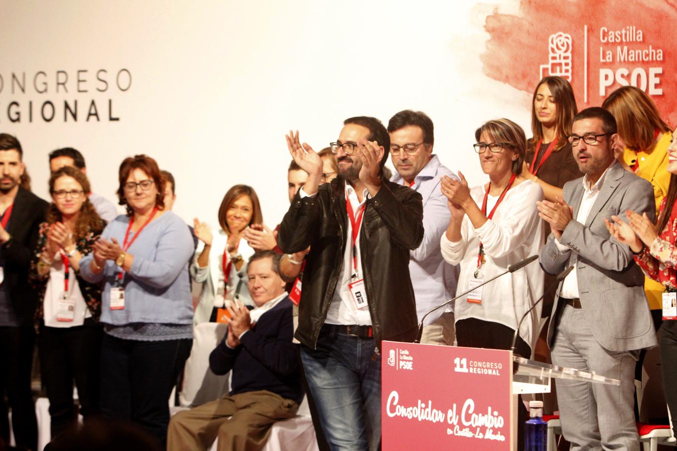 La clausura del Congreso regional del PSOE, en imágenes