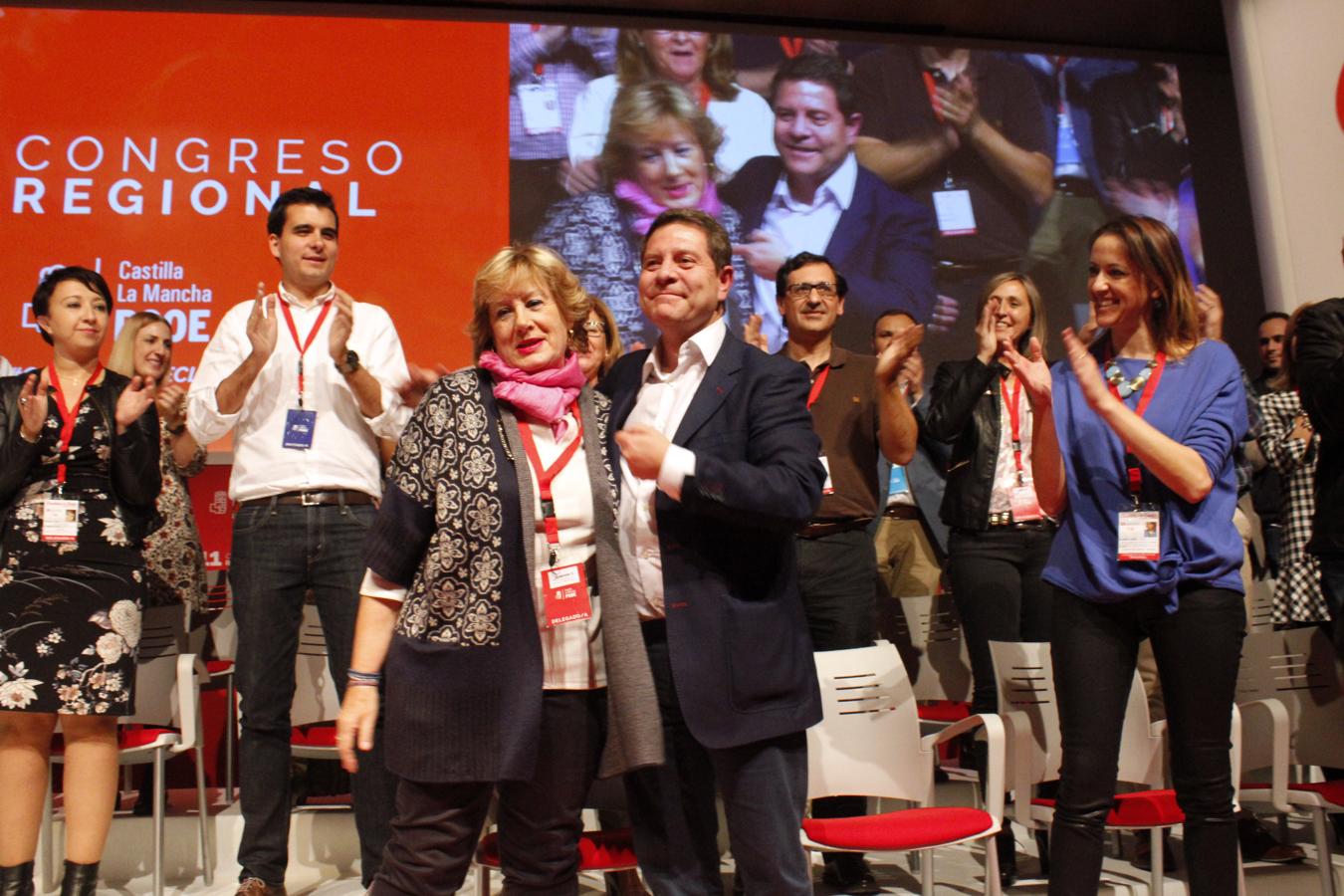 La clausura del Congreso regional del PSOE, en imágenes