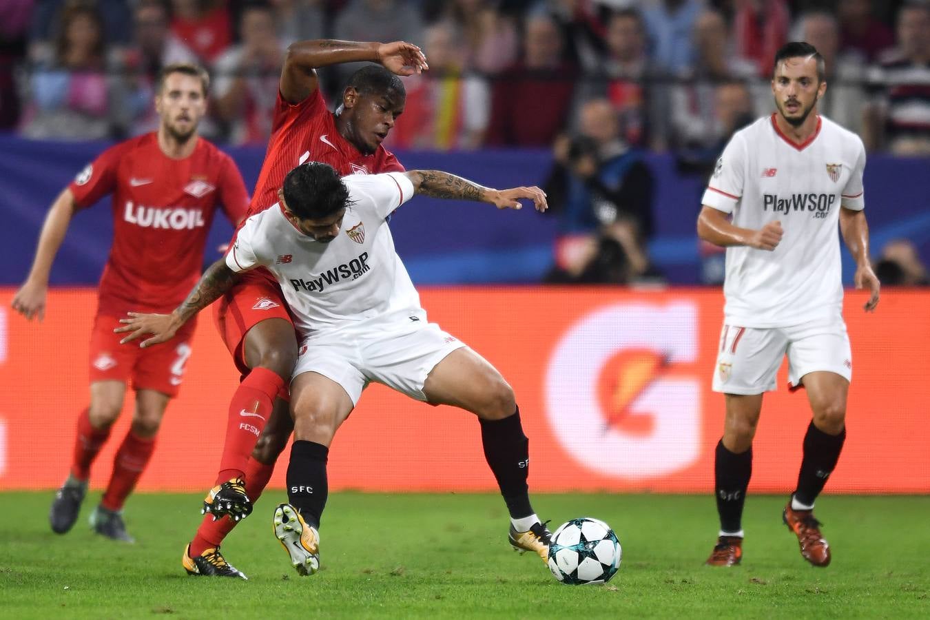 Las mejores imágenes de la victoria del Sevilla FC ante el Spartak