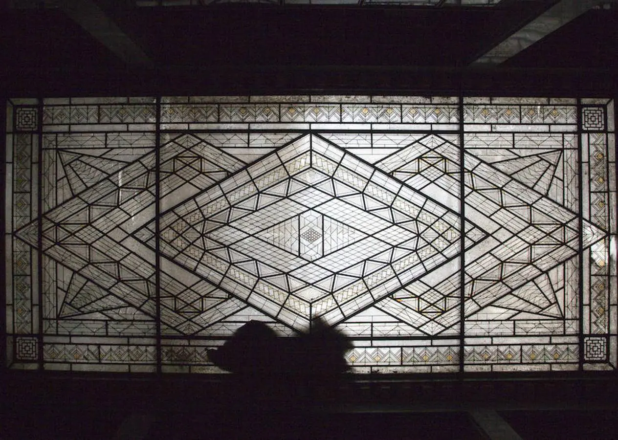 15.. La vidriera que cubrirá el techo de la Galería Comercial del Centro Canalejas