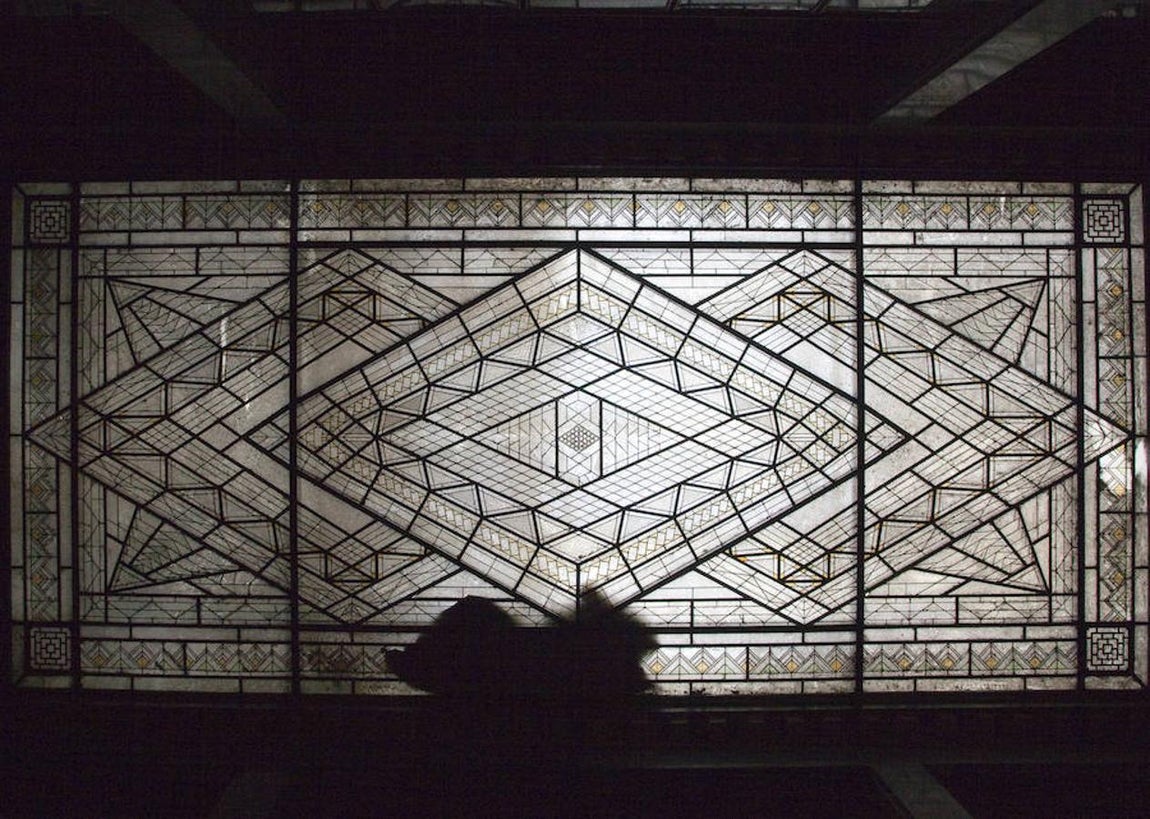 15.. La vidriera que cubrirá el techo de la Galería Comercial del Centro Canalejas