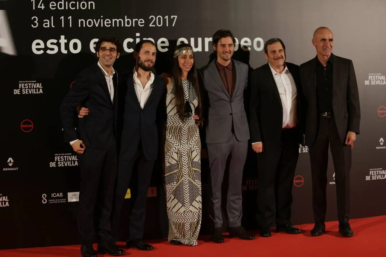 En el Teatro Lope de Vega posaron Oona Chaplin, David Verdaguer, Carlos Marques-Marcet y Antonio Muñoz