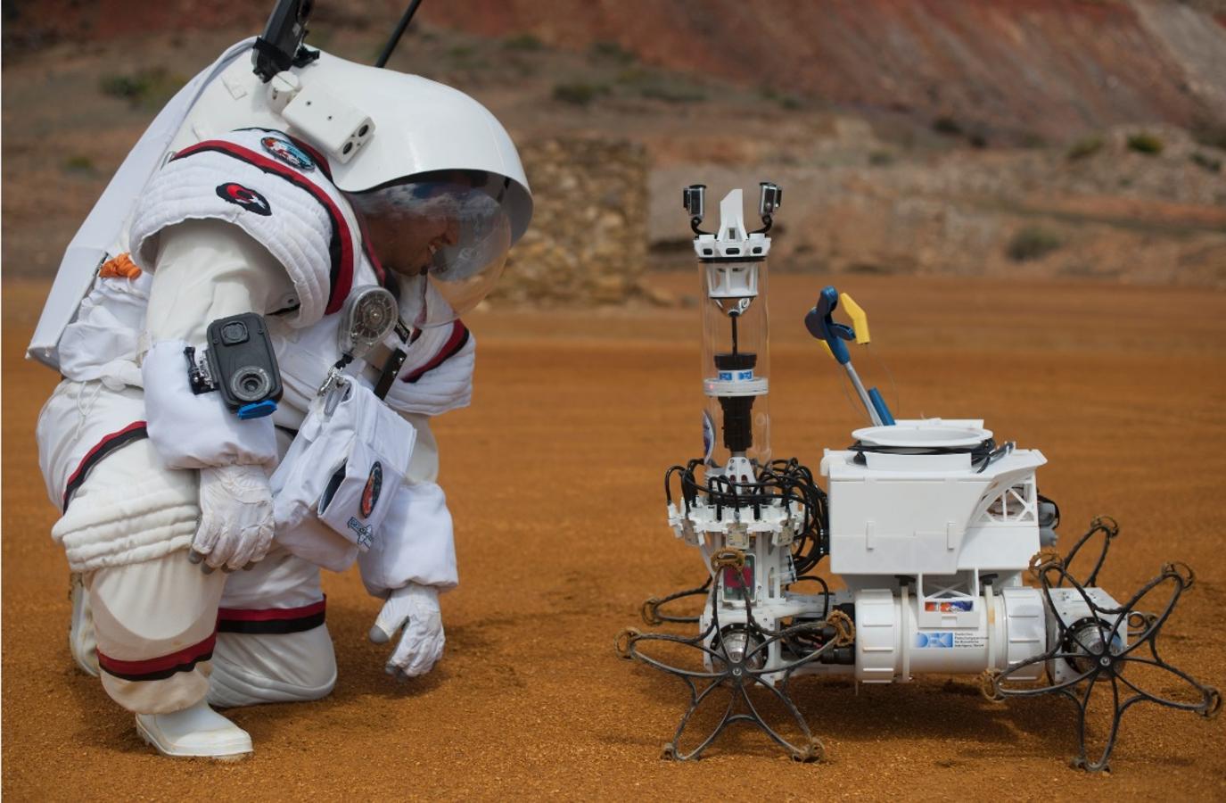 El proyecto europeo Moonwalk simula en Riotinto las condiciones de una futura exploración en el planeta rojo. 