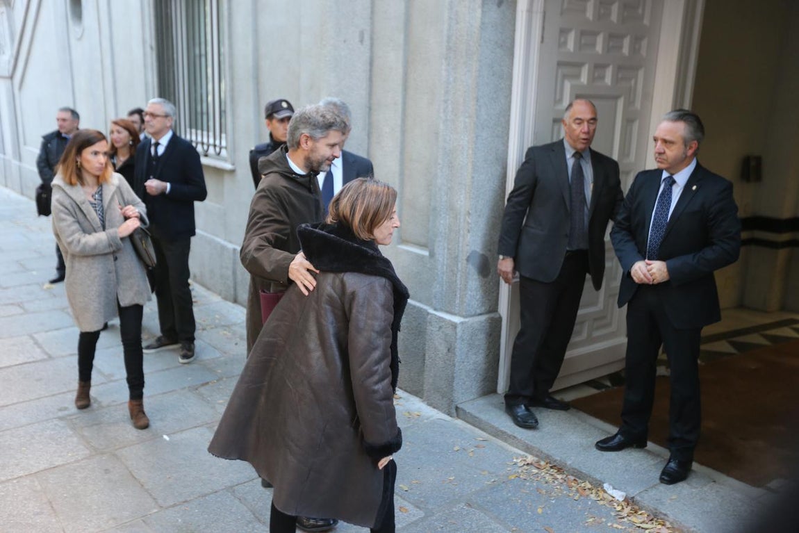La comparecencia de los miembros de la mesa del Parlament en el Tribunal Supremo, en imágenes