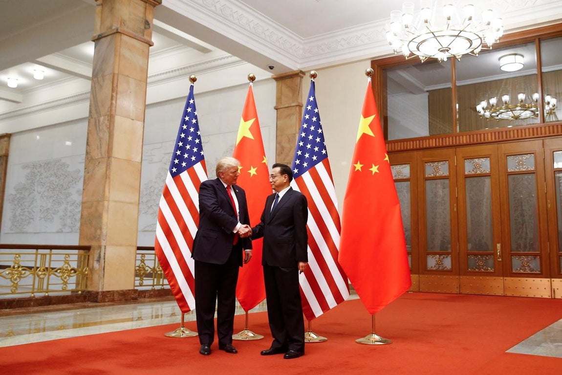 Donald Trump, en China