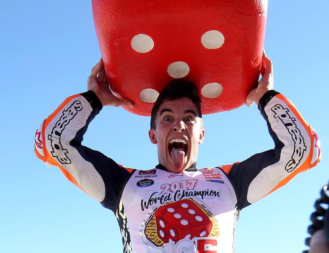 Las mejores imágenes del título de Marc Márquez