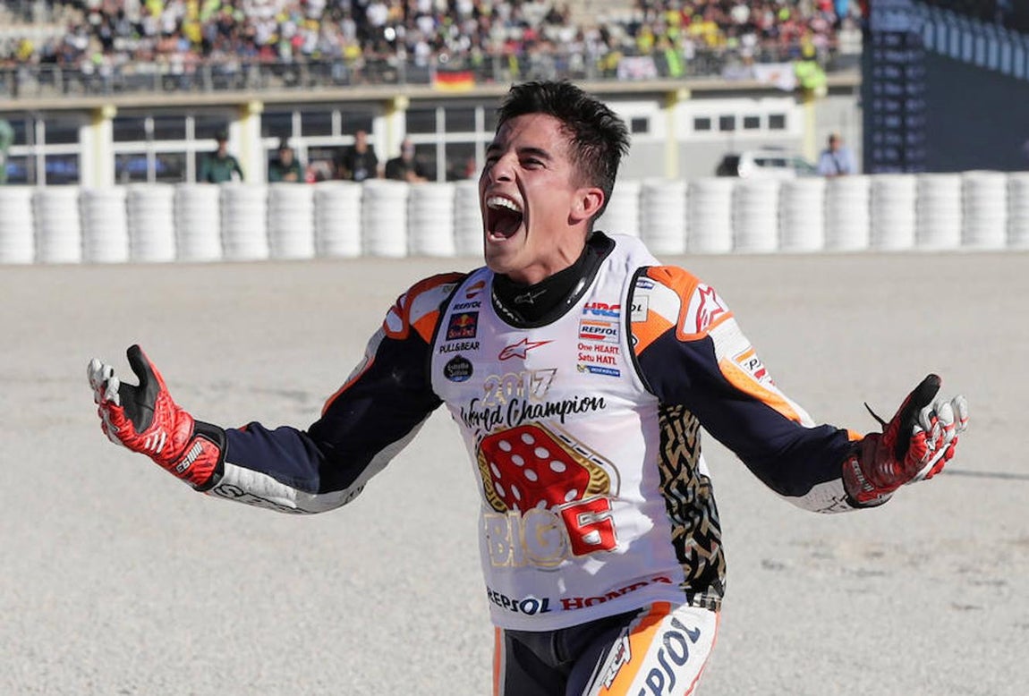 Las mejores imágenes del título de Marc Márquez