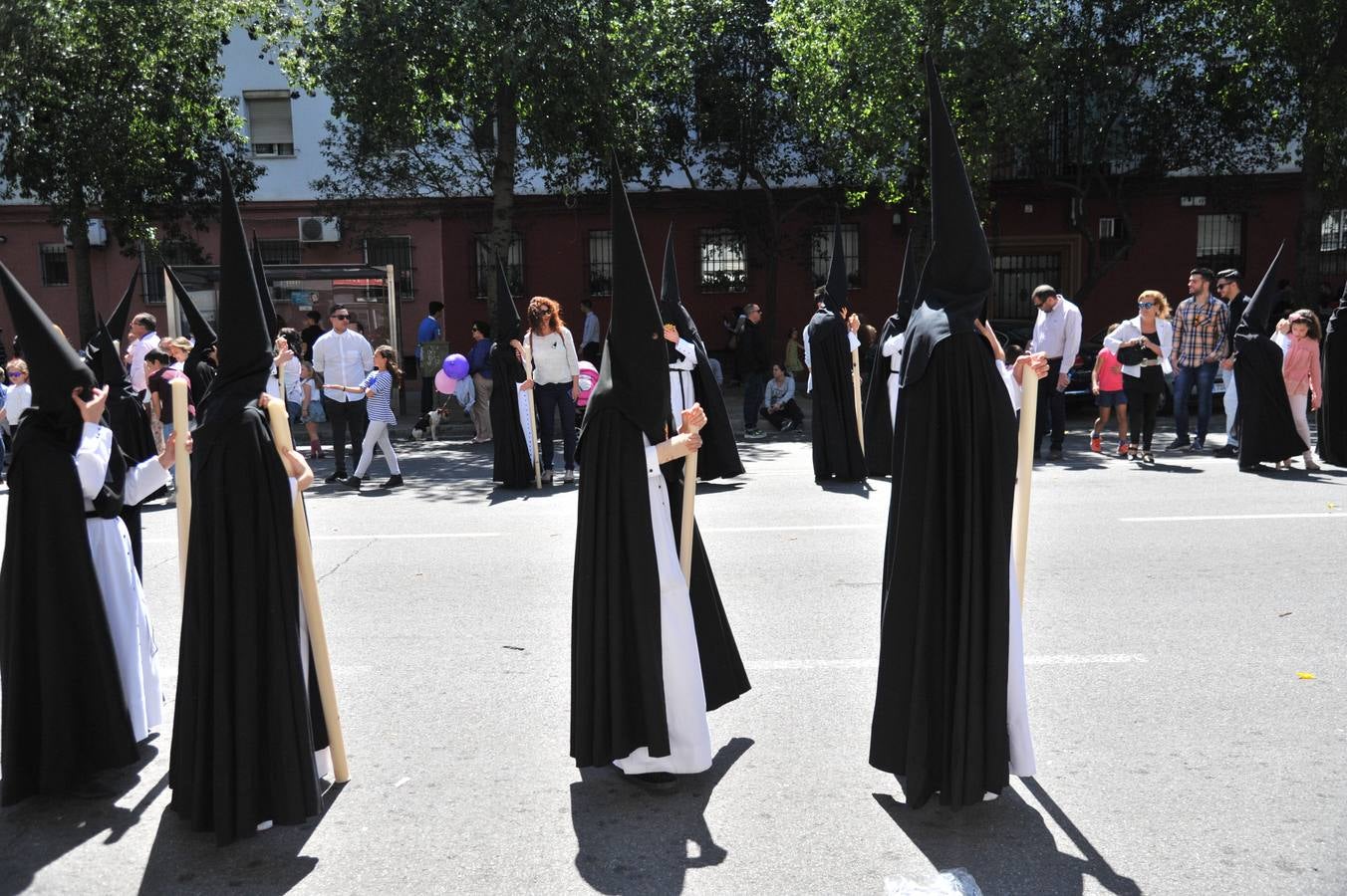 Nazarenos en la Semana Santa