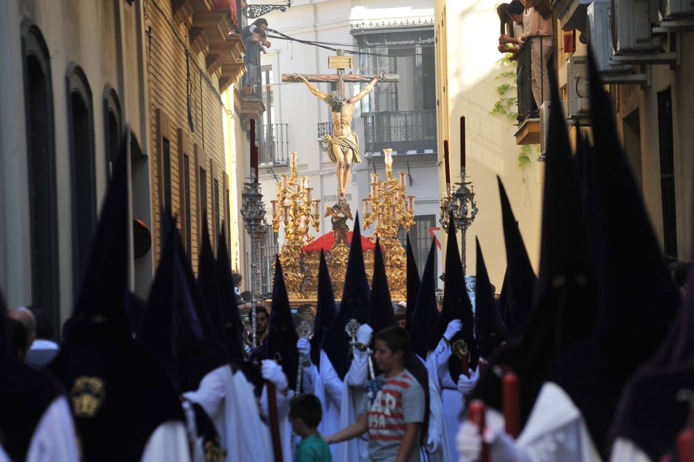 Nazarenos en la Semana Santa