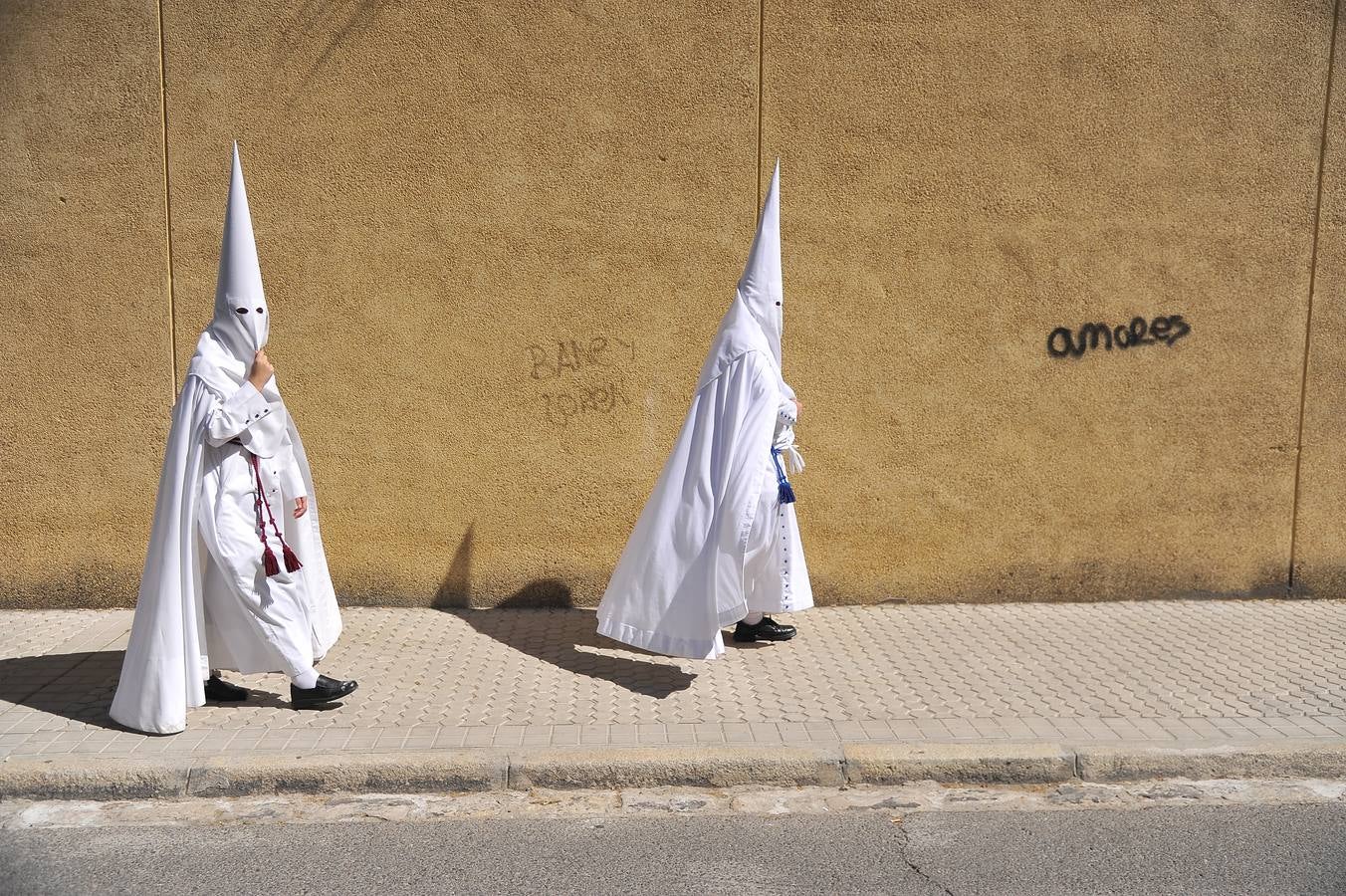 Nazarenos en la Semana Santa