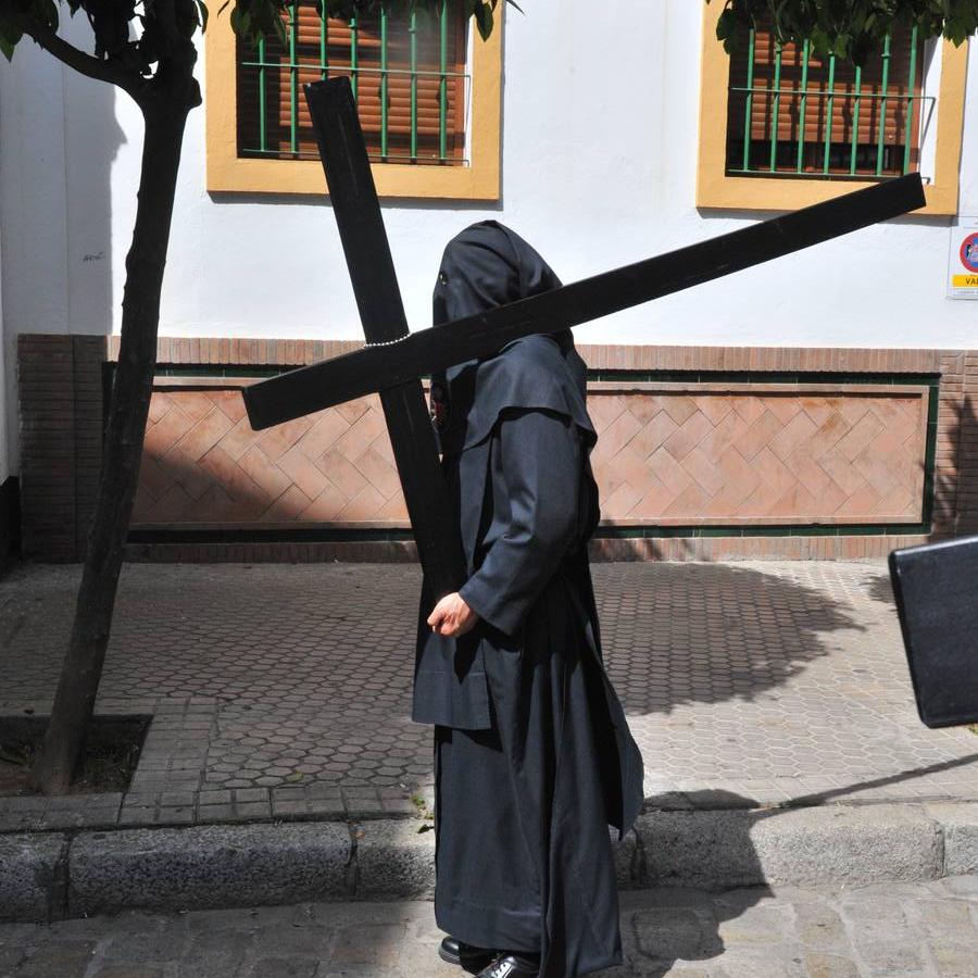 Nazarenos en la Semana Santa