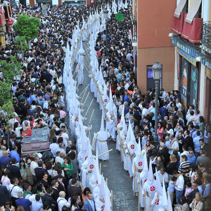 Nazarenos en la Semana Santa