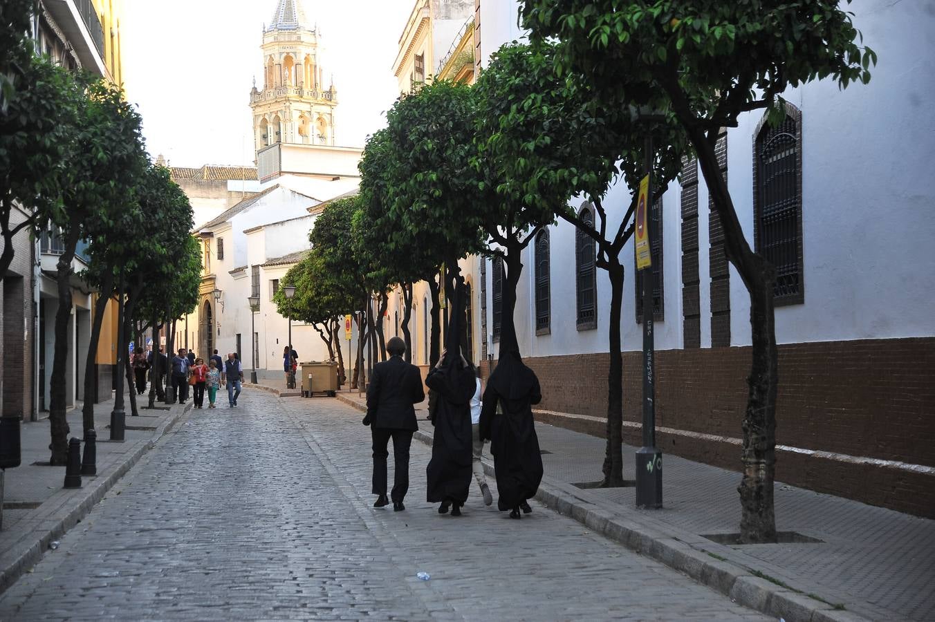 Nazarenos en la Semana Santa