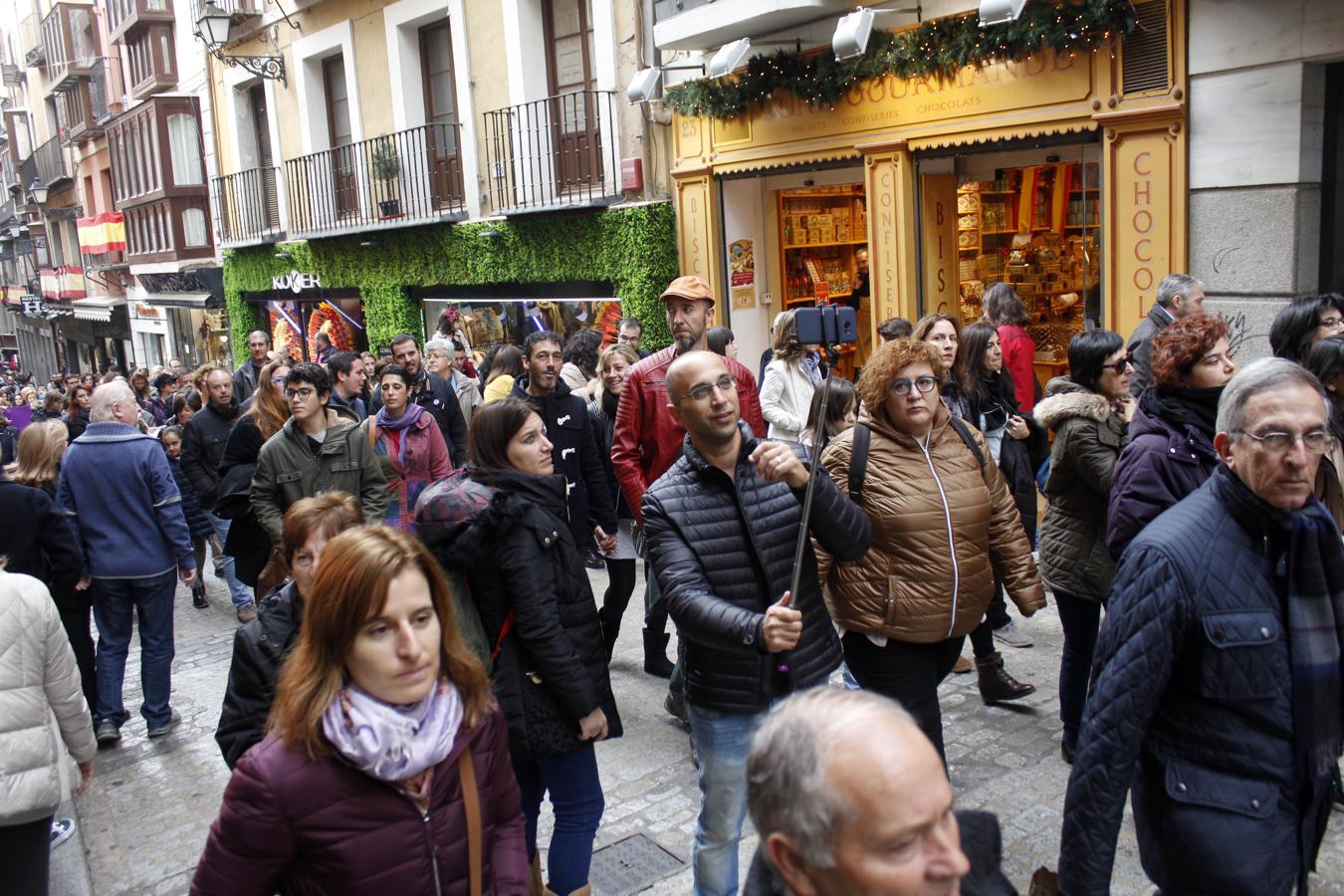 La marcha por la eliminación de la violencia de género en Toledo, en imágenes