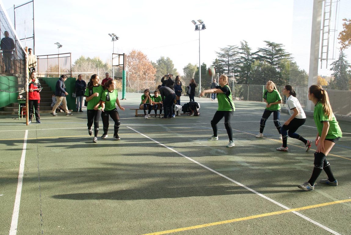 Las mejores imágenes del partido de voleibol juvenil femenino entre BVM Irlandesas y Valdefuentes