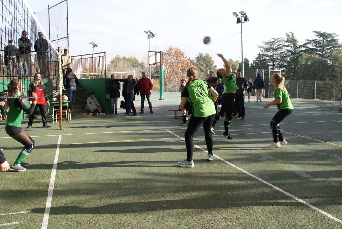Las mejores imágenes del partido de voleibol juvenil femenino entre BVM Irlandesas y Valdefuentes