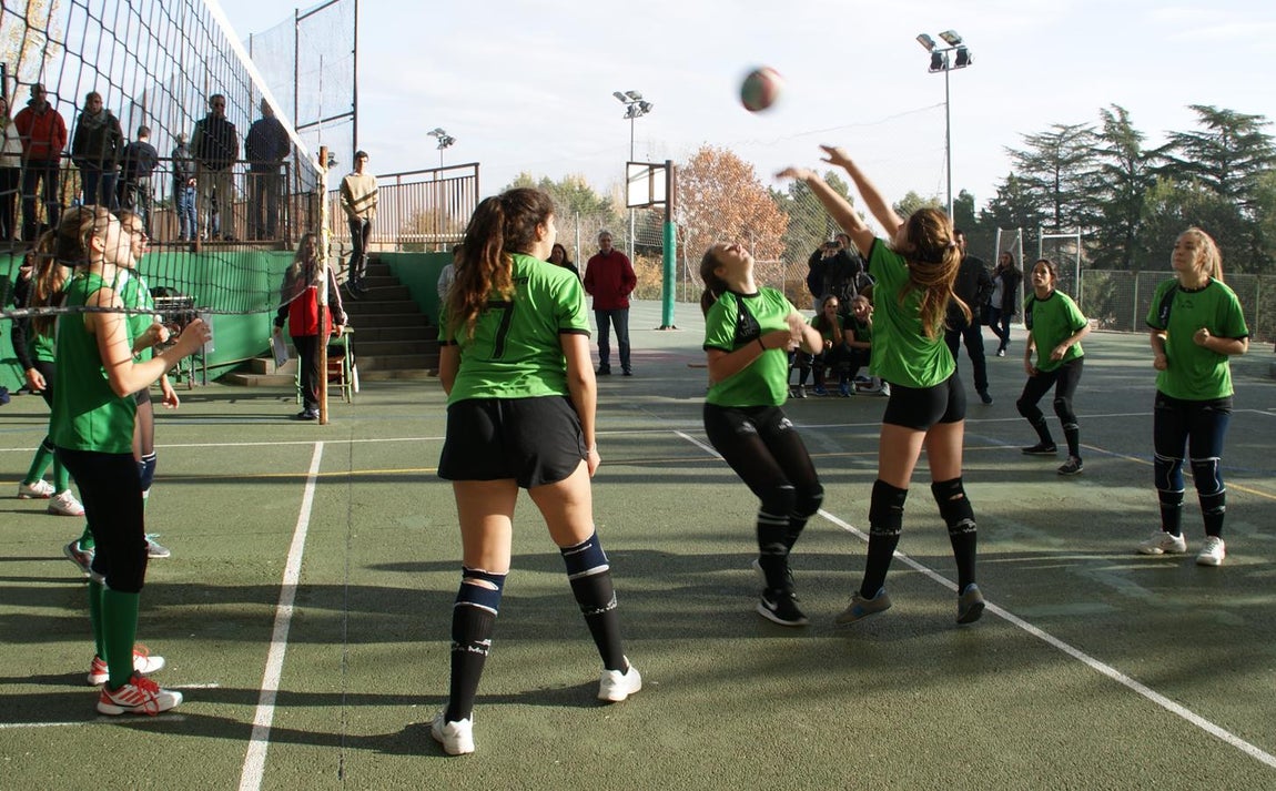 Las mejores imágenes del partido de voleibol juvenil femenino entre BVM Irlandesas y Valdefuentes