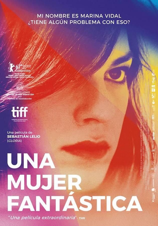 Finalista: Mejor película en lengua extranjera. Dirigida por Sebastián Lelio con Daniela Vega, Francisco Reyes, Luis Gnecco, Aline Küppenheim...