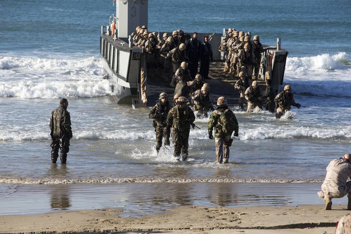 Dentro del ejercicio Marfibex de la Armada Española (I)