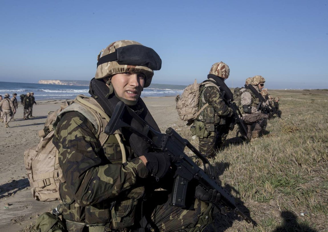 Dentro del ejercicio Marfibex de la Armada Española (I)