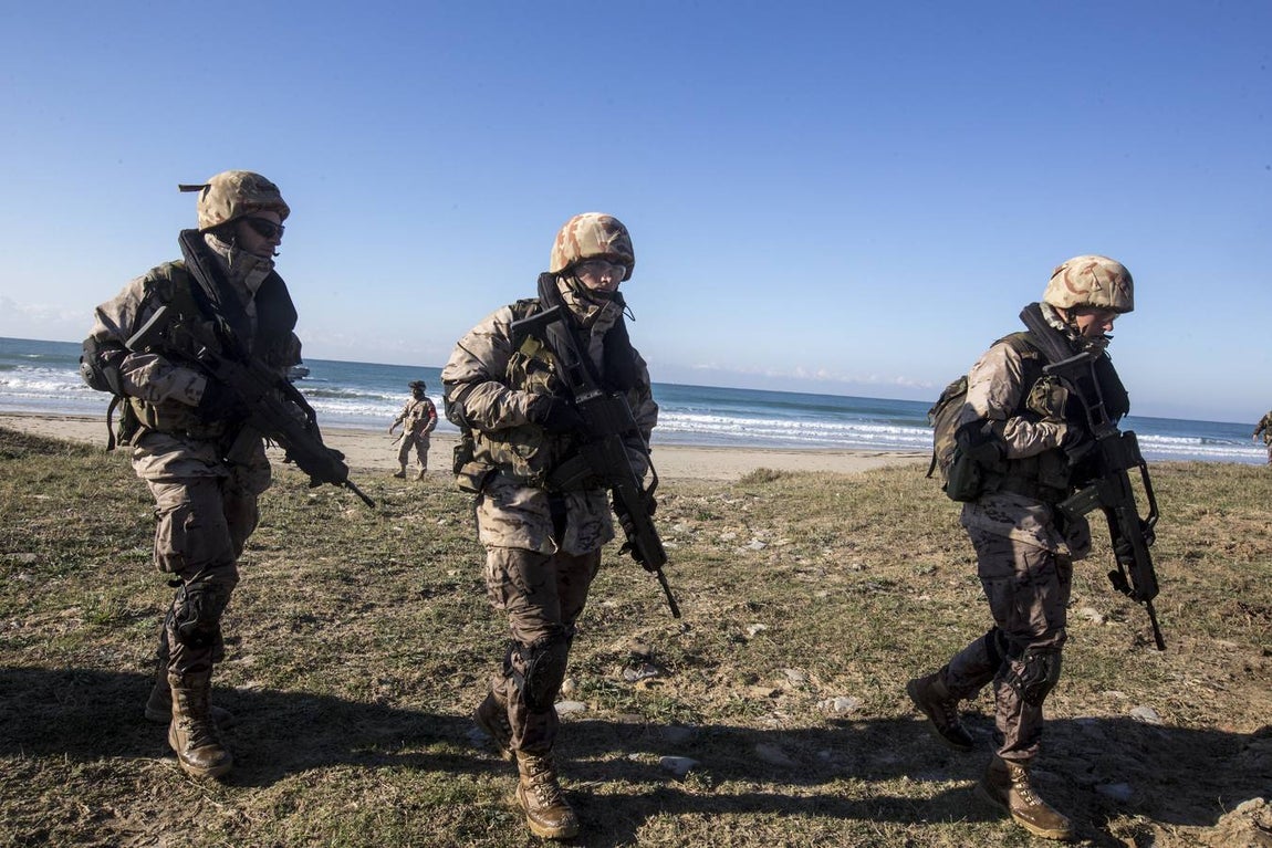 Dentro del ejercicio Marfibex de la Armada Española (I)