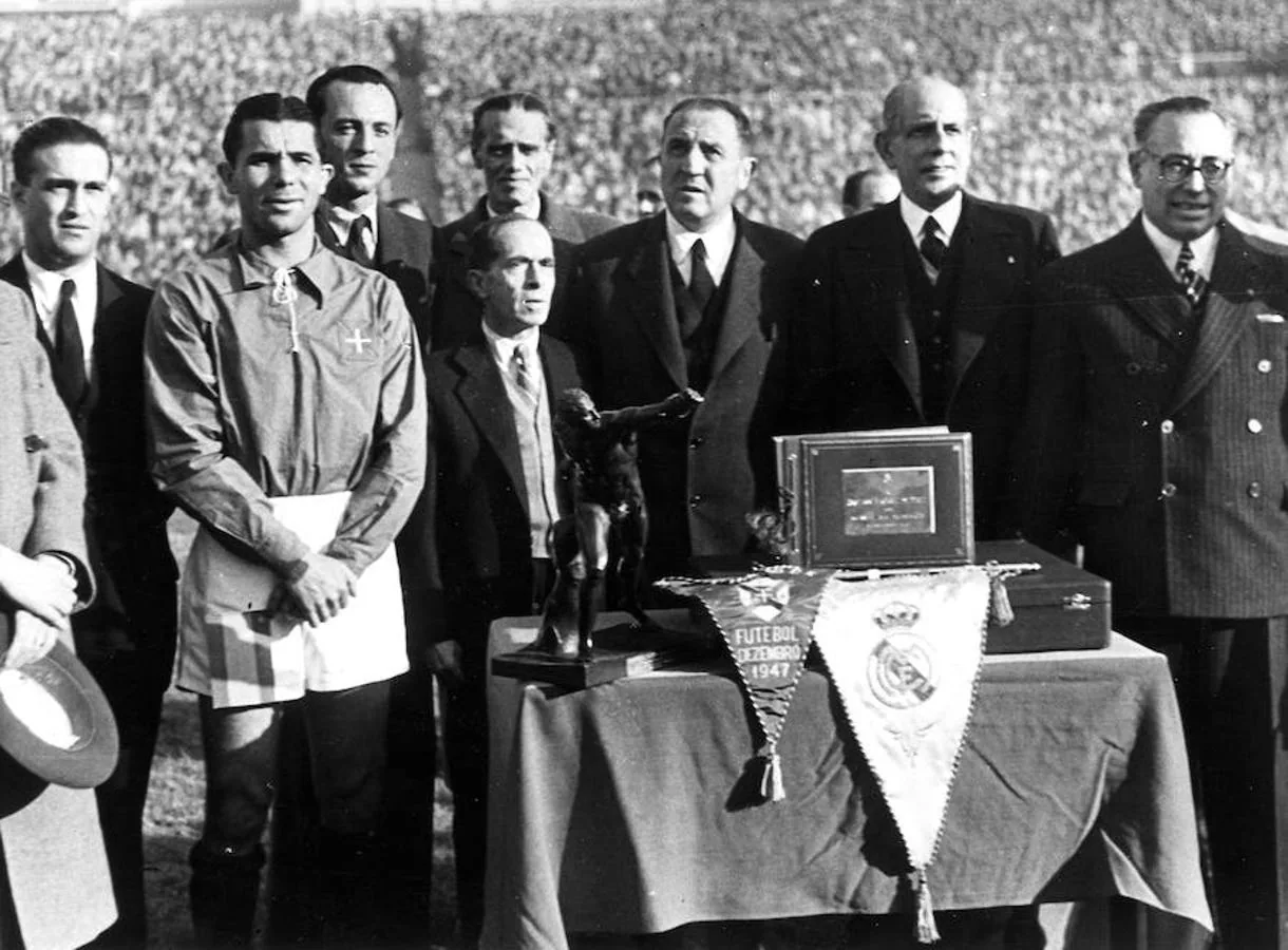 Santiago Bernabéu, el día de la inauguración. 