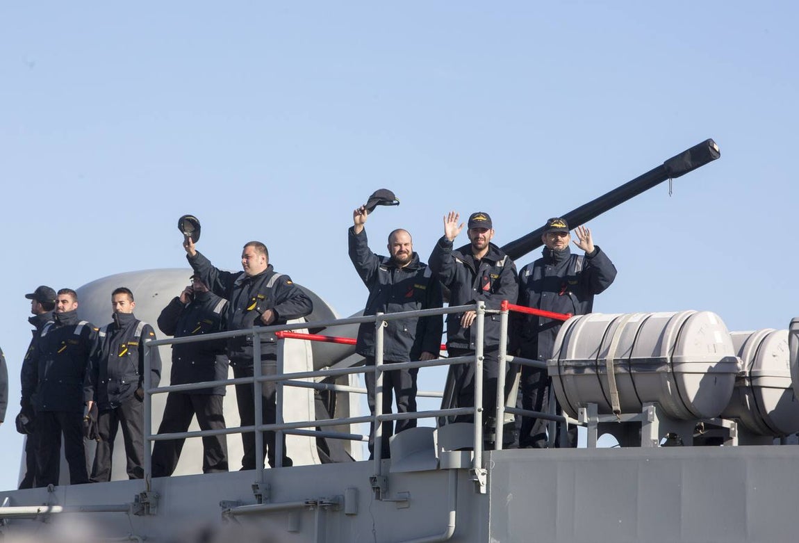 La fragata &#039;Santa María&#039; parte hacia la operación &#039;Sophia&#039; (II)