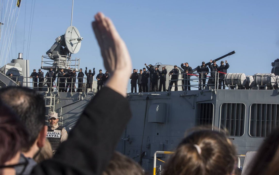 La fragata &#039;Santa María&#039; parte hacia la operación &#039;Sophia&#039; (II)