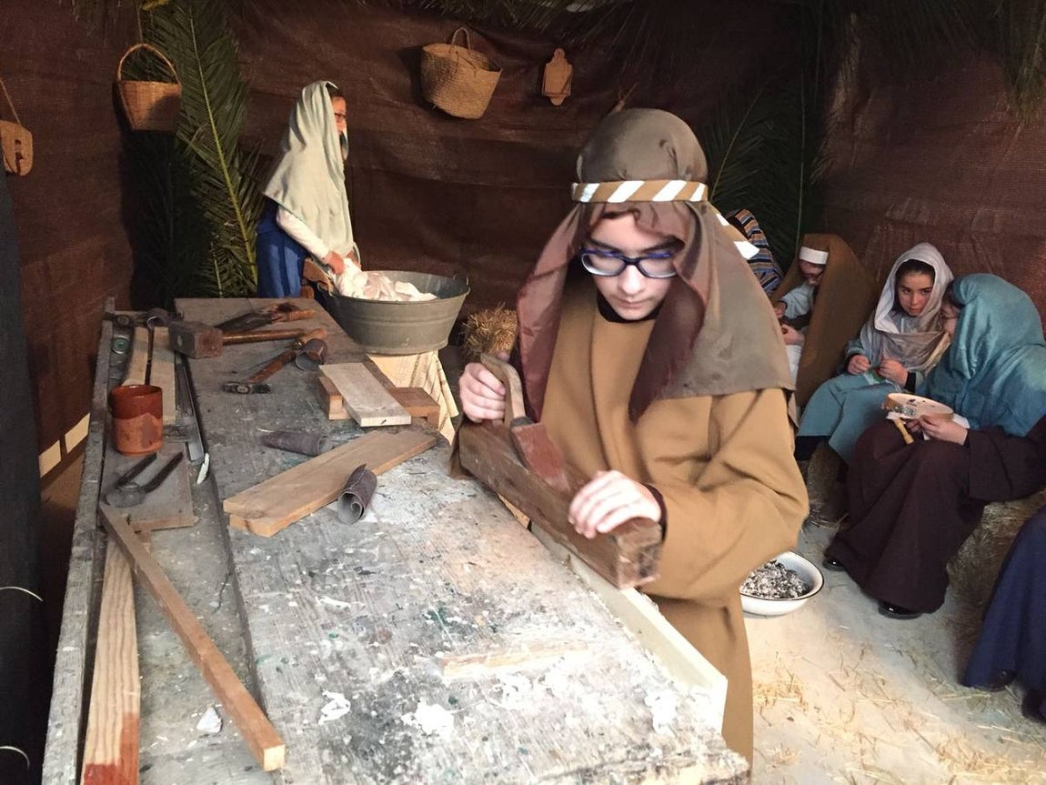 Belen viviente en Medina. 