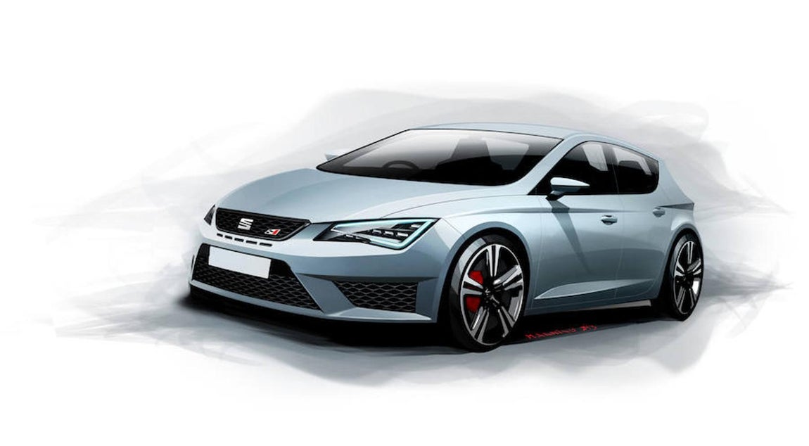 Boceto del Seat León Cupra. 