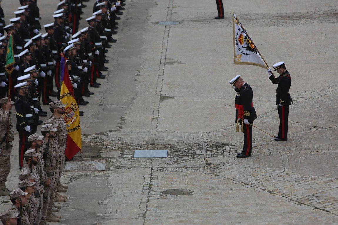 Despedida en el Tercio de Armada a los infantes de Marina que parten a Mali