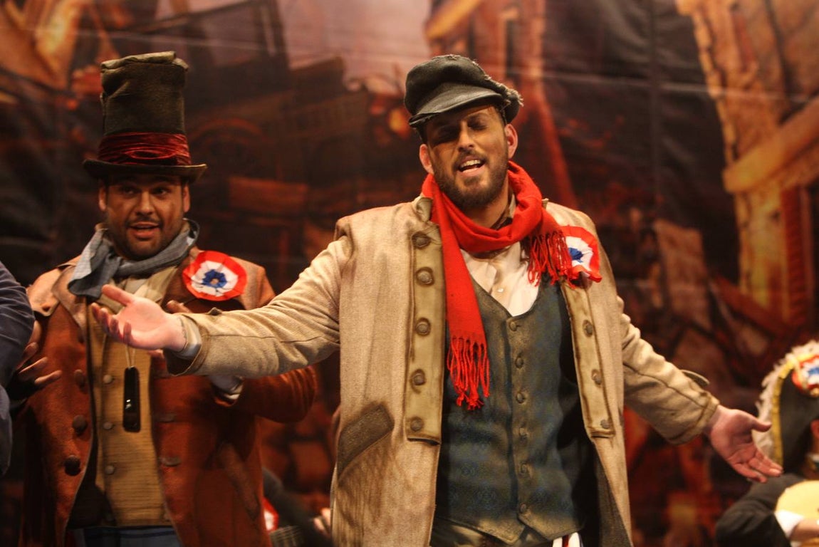 Carnaval de Cádiz 2018: la actuación de «Pueblo llano» en imágenes