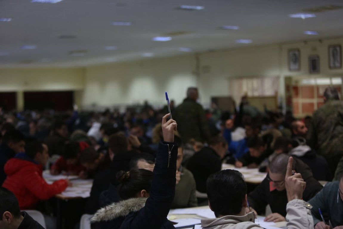 Incorporación de 699 aspirantes a militar de tropa en el acuartelamiento de Camposoto