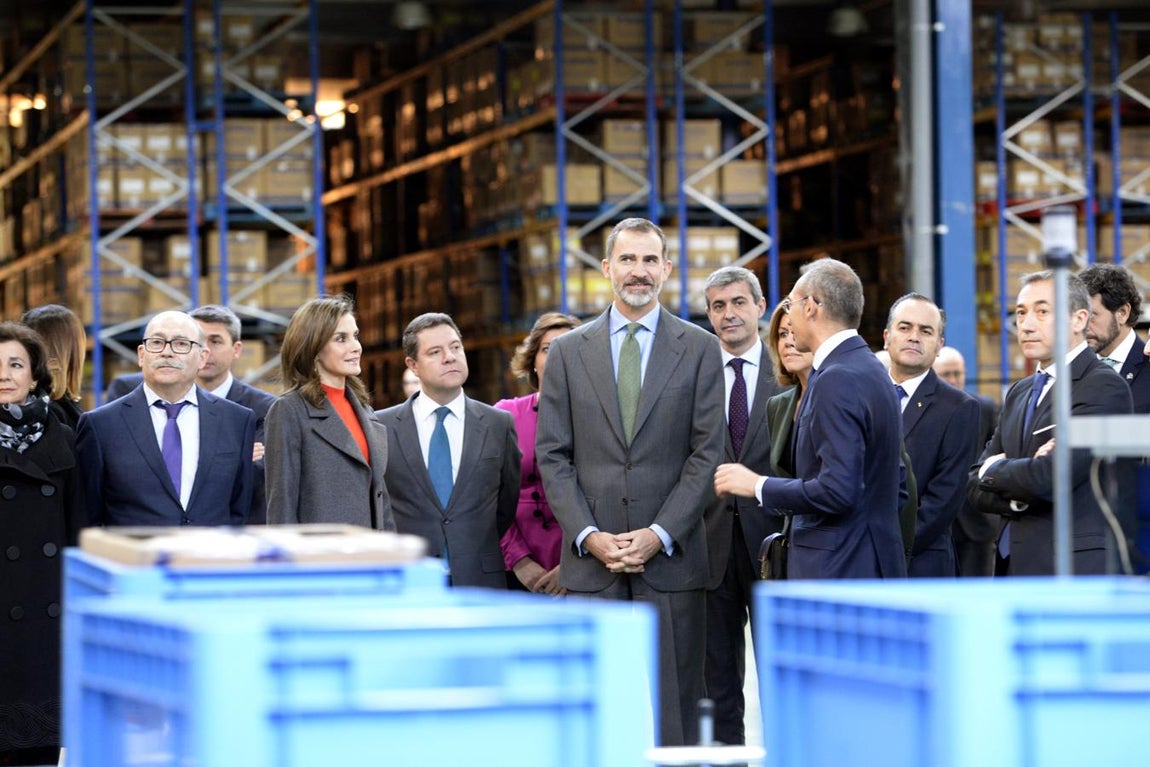 En imágenes: los Reyes, en la sede de Joma