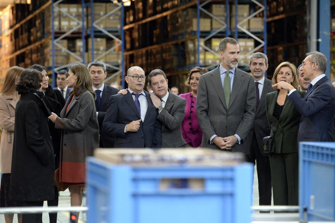 En imágenes: los Reyes, en la sede de Joma