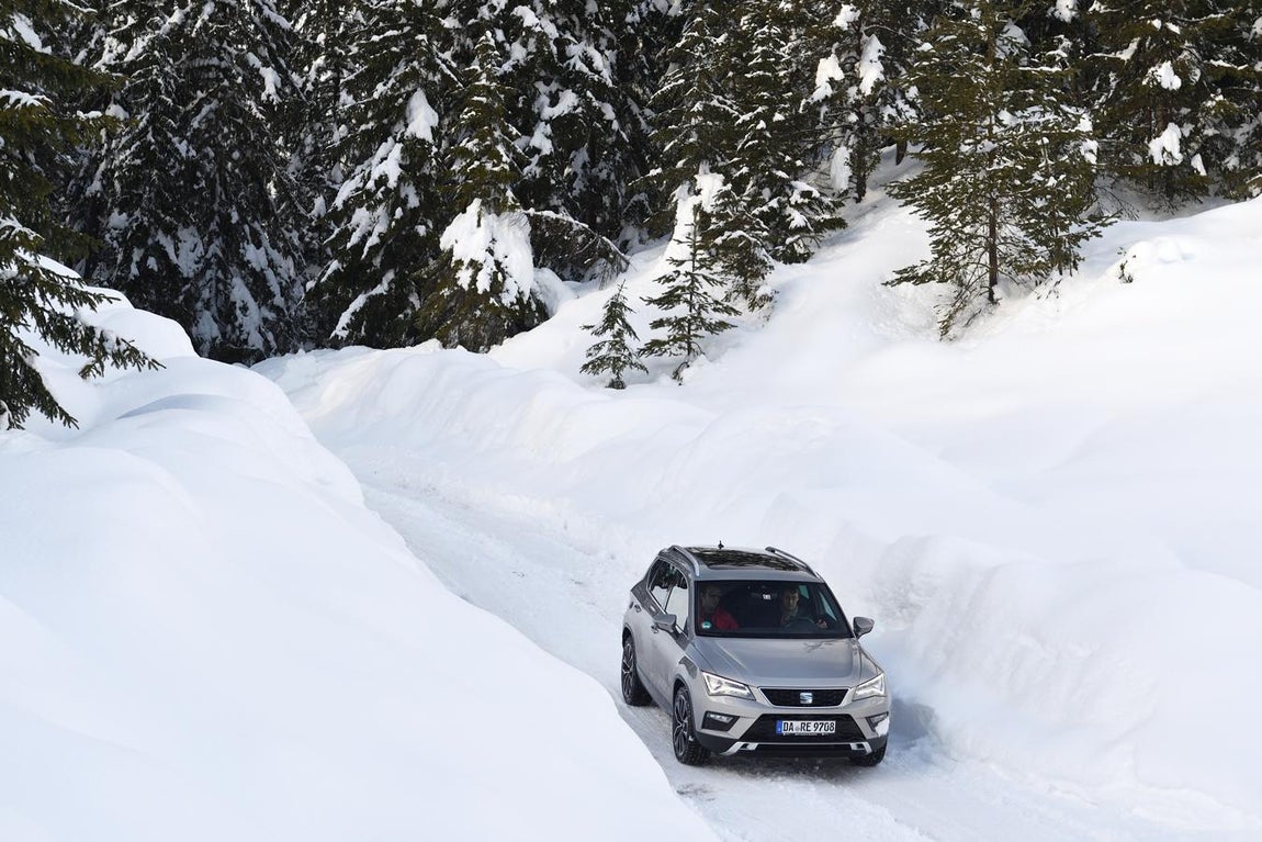 Fotogalería: el Ateca y el León X-Perience y Cupra, a prueba en la nieve