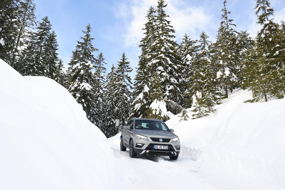 Fotogalería: el Ateca y el León X-Perience y Cupra, a prueba en la nieve