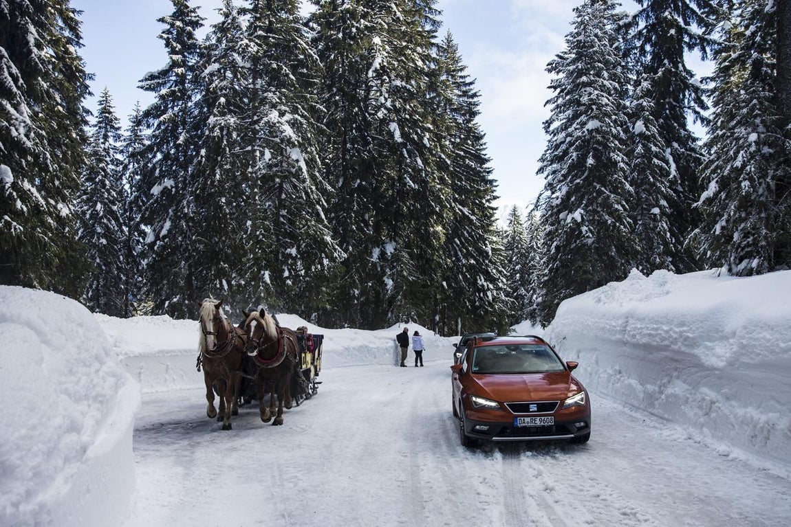 Fotogalería: el Ateca y el León X-Perience y Cupra, a prueba en la nieve