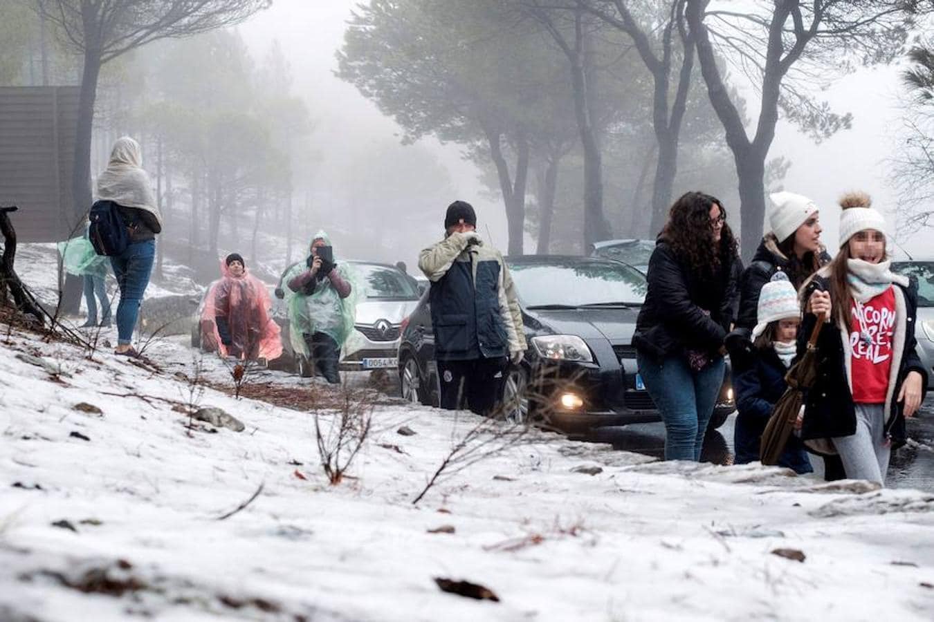 Las familias deberán esperar ahora a que se vuelva a abrir las carreteras para disfrutar de la nieve en áreas de cumbre de Gran Canaria y Tenerife.. 