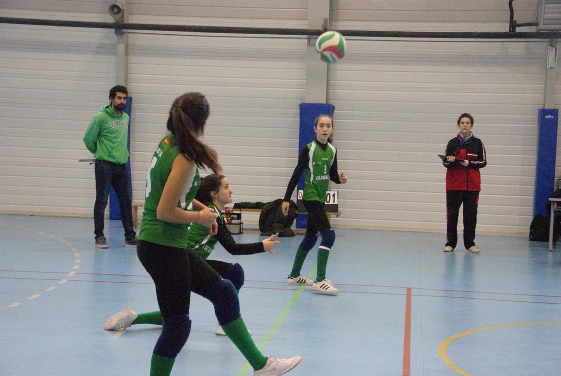 Las mejores imágenes del partido de voleibol que enfrentó al Antamira y al Irlandesas