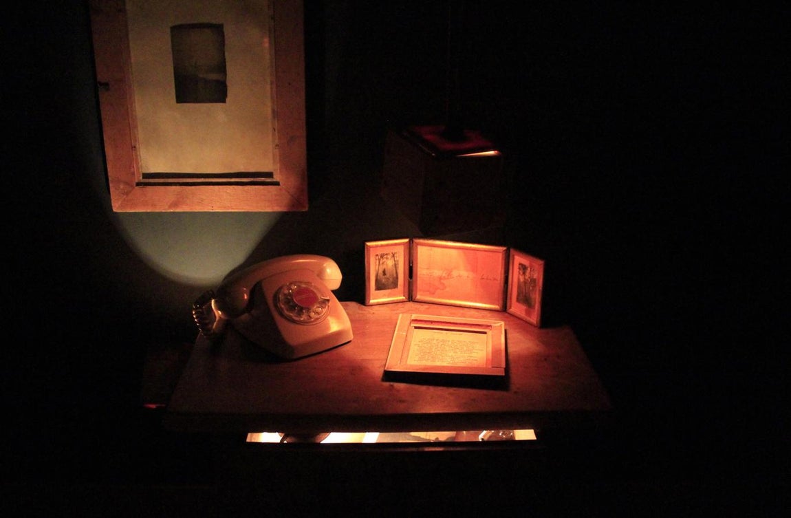 Juanan Requena, en el Museo de Santa Fe