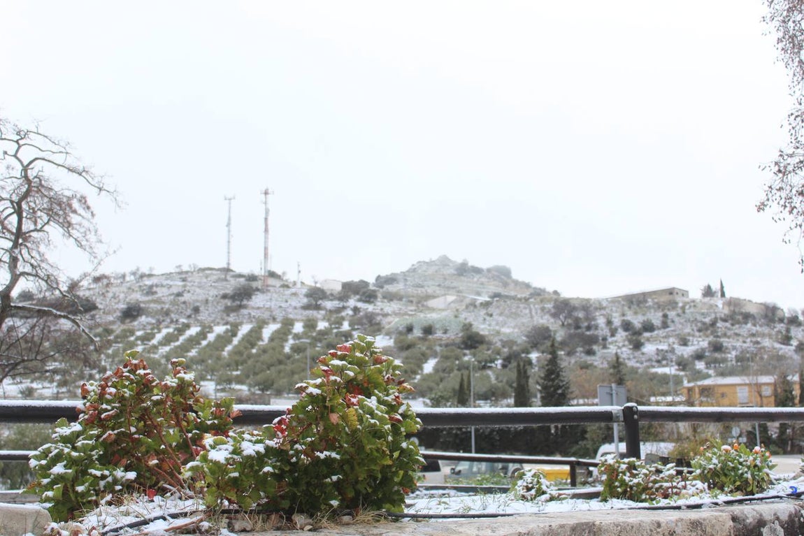 En imágenes, la nieve puebla el sur de la provincia de Córdoba