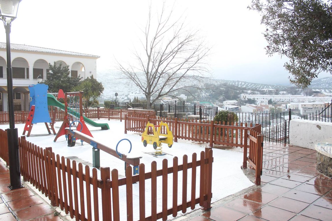 En imágenes, la nieve puebla el sur de la provincia de Córdoba