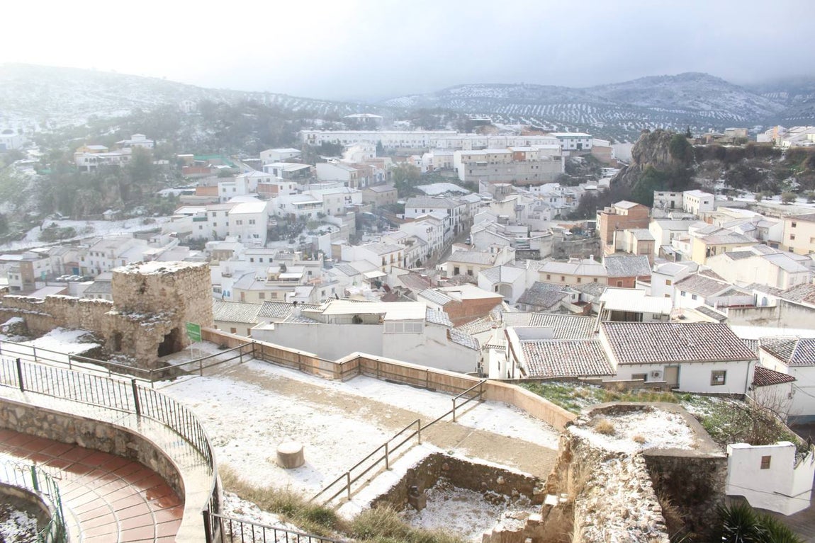 En imágenes, la nieve puebla el sur de la provincia de Córdoba